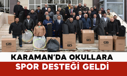 Karaman’da Okullara Spor Desteği Geldi