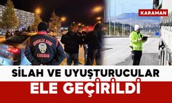 Karaman'da silah ve uyuşturucu ele geçirildi: 5 tutuklama