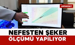 Nefesten şeker ölçümü yapılıyor