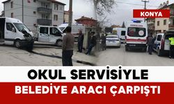 Okul servisi belediye aracı ile çarpıştı: 5 yaralı