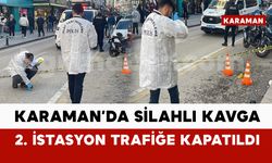 Şehrin en işlek caddesinde silahlı kavga