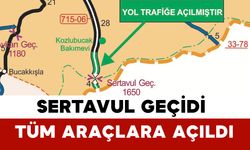 Sertavul Geçidi Tüm Araçlara Açıldı