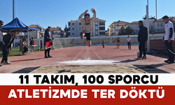 11 Takım, 100 Sporcu Atletizmde Ter Döktü