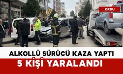Alkollü sürücü kaza yaptı: 5 yaralı
