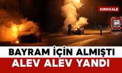 Bayram için emanet almıştı: alev alev yandı