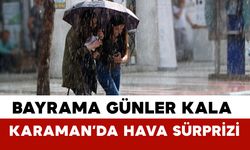 Bayrama Günler Kala Karaman’da Hava Sürprizi