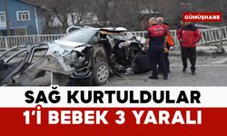 Bu araçtan sağ çıktılar: 1'i bebek 3 yaralı