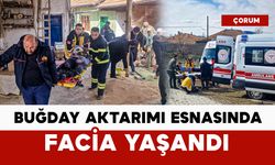 Buğday aktarımı esnasında facia: bir kişi göçük altında kaldı