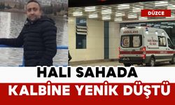Halı sahada kalbine yenik düştü