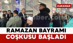 Karaman’da bayram namazı sonrası bayramlaşma merasimi