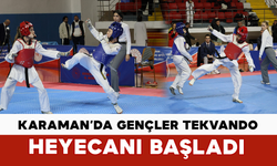 Karaman’da Gençler Tekvando Heyecanı Başladı