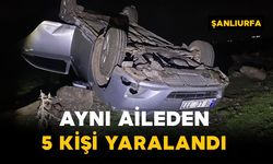 Kazada aynı aileden 5 kişi yaralandı
