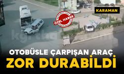 Kazada kontrolden çıkan otomobil kaldırıma çıktı: O anlar saniye saniye görüntülendi