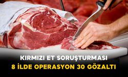 Kırmızı Et Soruşturması: 8 İlde Operasyon 30 Gözaltı