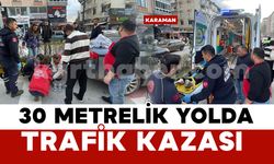 Kontrolden çıkan otomobil dubalara çarptı: 1 yaralı
