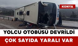 Konya’da Yolcu Otobüsü Devrildi: Çok Sayıda Yaralı Var