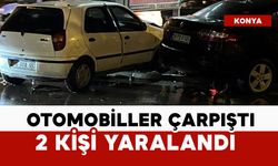 Otomobiller çarpıştı: 2 kişi yaralı