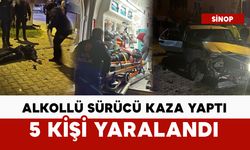 Polisten kaçan alkollü sürücü kaza yaptı: 5 yaralı