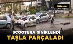Sürekli bozuluyor diye scooterı taşla parçaladı