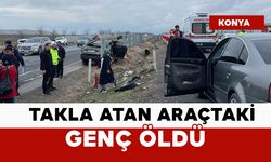 Takla atan araçtaki genç öldü