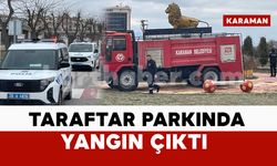 Taraftar Parkı’ndaki yangın itfaiye ekiplerince söndürüldü