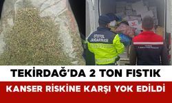 Tekirdağ’da 2 Ton Fıstık Kanser Riskine Karşı Yok Edildi