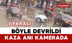 Üç tekerlekli bisiklet böyle devrildi: 1 yaralı