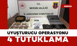 Mersin'de uyuşturu operasyonu: 4 tutuklama