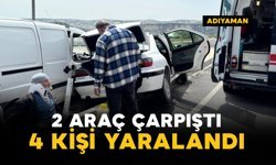 2 araç çarpıştı: 4 yaralı
