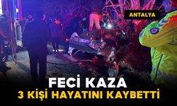 Ağaca çarptı: feci kazada 3 kişi hayatını kaybetti