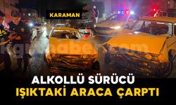 Alkollü sürücü trafik ışığındaki araca çarptı: 1 yaralı