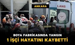 Boya fabrikasındaki yangında 1 işçi hayatını kaybetti
