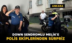 Down sendromlu Melik'e polis ekiplerinden sürpriz