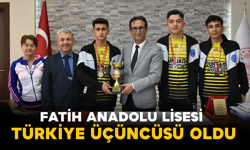 Fatih Anadolu Lisesi Türkiye Üçüncüsü Oldu