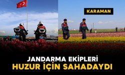 Jandarma ekipleri huzur için sahadaydı
