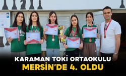 Karaman Toki Ortaokulu Mersin’de 4. Oldu