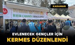 Karaman'da evlenecek gençlere "Hayır Çarşısı" desteği