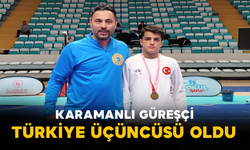 Karamanlı Güreşçi Türkiye Üçüncüsü Oldu