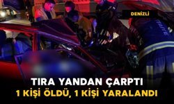 Otomobil tıra çarptı: 1 kişi öldü, 1 kişi ağır yaralandı