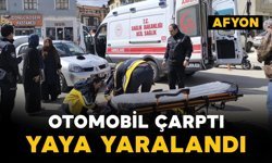 Otomobil yayaya çarptı: 1 yaralı