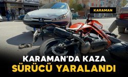 Otomobille çarpışan motosiklet park halindeki araca çarptı: 1 yaralı