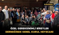 Özel gereksinimli bireylerin derneğinde genel kurul heyecanı