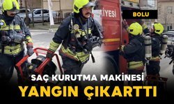 Prizde unutulan saç kurutma makinesi apartmanı yakıyordu