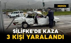 Silifke'de korkutan kaza: 3 yaralı