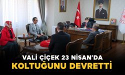 Vali Çiçek 23 Nisan’da koltuğunu devretti