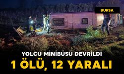 Yolcu minibüsü kazası: 1 ölü, 12 yaralı
