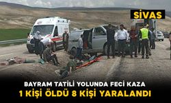 Bayram tatili yolunda feci kaza: 1 ölü, 8 yaralı