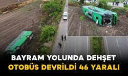 Bayram Yolunda Dehşet: Otobüs Devrildi, 46 Yaralı