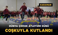Bin 500 öğrenci Dünya Çocuk Atletizm Günü'nde hem eğlendi hem spor yaptı