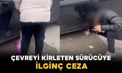 Bursa’da Çevreyi Kirleten Sürücüye İlginç Ceza: Kirlettiği Yeri Temizledi